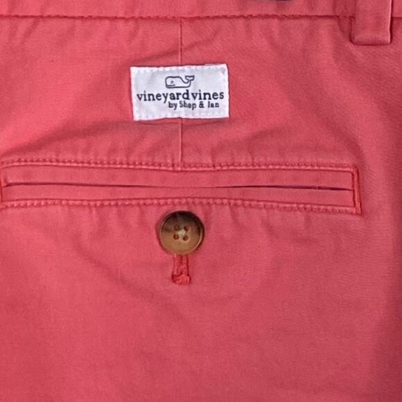 VINEYARD VINES Jetty Red 9 Inch Stretch Breaker Shorts ~ Men's Size 30 - Picture 6 of 8